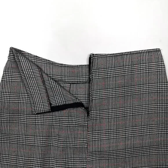 Y2K Serious Los Angeles Plaid Houndstooth Mini Skirt Small Vintage LA Clothing - Picture 8 of 16
